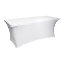 pokrowiec na stół bankietowy 180x75 cm biały | PRACOWNIA HORECA