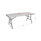 catering table 180x75 cm dimensions guide | PRACOWNIA HORECA