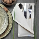 natural folding cutlery pocket
