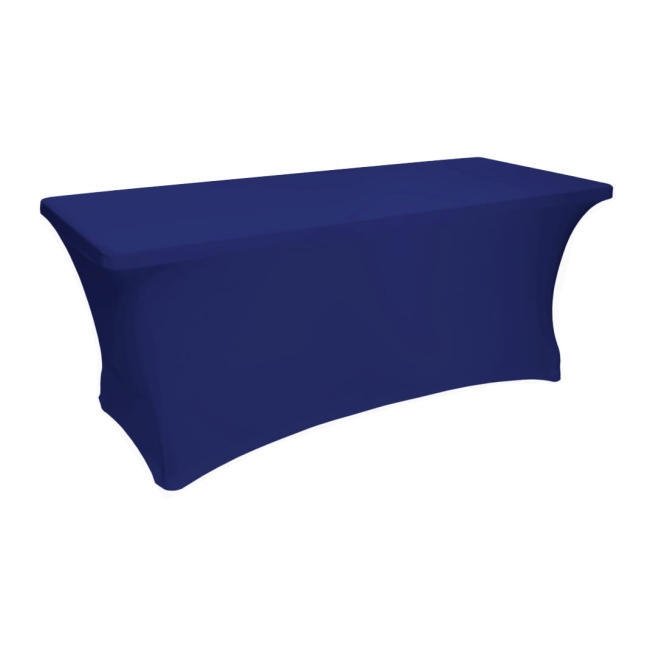 navy blue elastic table cover 180x75