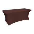 chocolate elastic table cover 180x75