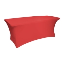 red elastic table cover 180x75