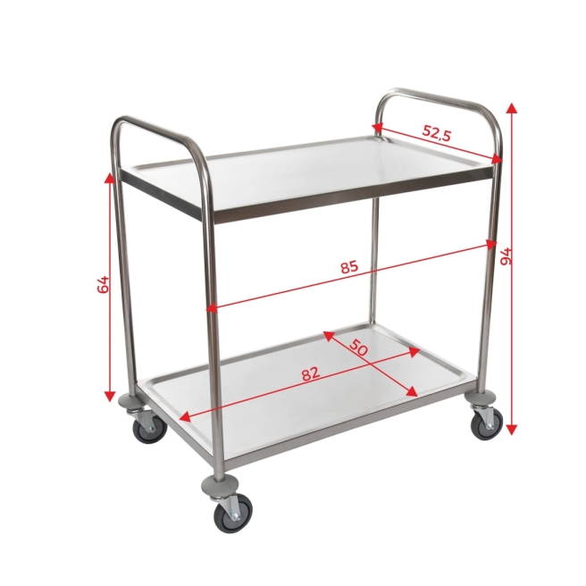 diamensions of the service cart