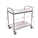 diamensions of the service cart