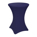 stretch cocktail table cover navy blue | PRACOWNIA HORECA