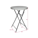 cocktail table dimensions guide | PRACOWNIA HORECA
