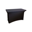 black elastic banquet table cover 120x60 cm