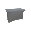 gray elastic banquet table cover 120x60 cm