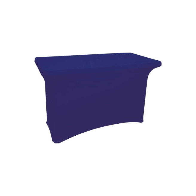 navy blue elastic banquet table cover 120x60 cm
