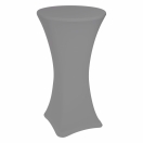 gray stretch cocktail table cover diameter 60 cm