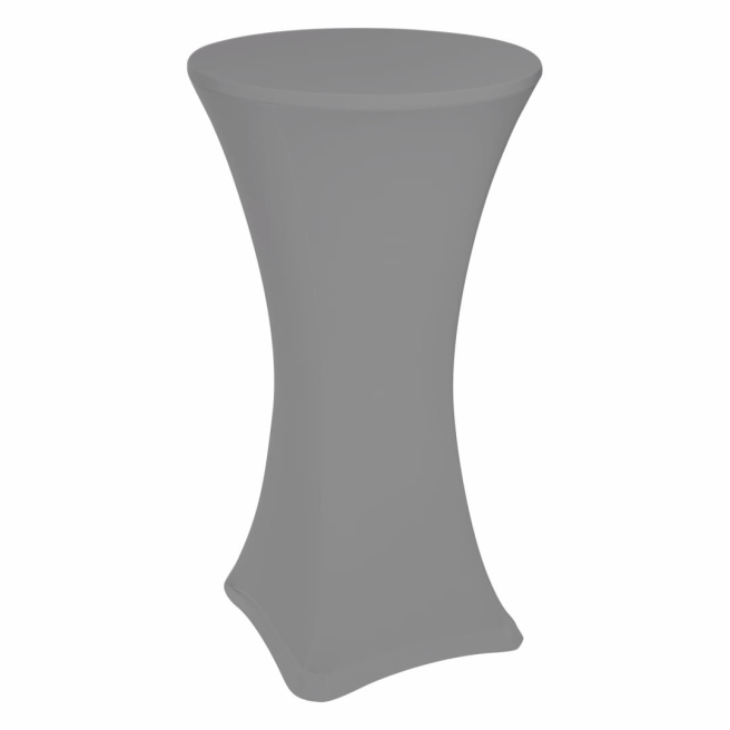 gray stretch cocktail table cover diameter 60 cm