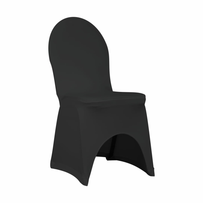 black elastic chair cover Luna