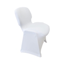 biały elastyczny pokrowiec na krzesło ISO