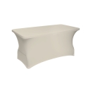 beige elastic table cover 150x75cm