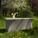 beige table cover 180x75