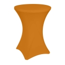 pumpkin-color cocktail table cover