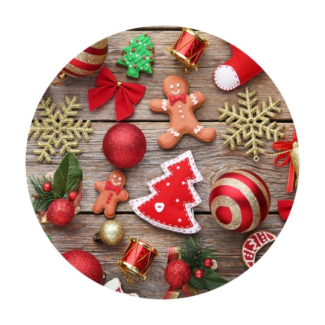 Christmas Mix cocktail table top cover | PRACOWNIA HORECA