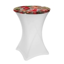cocktail table topper 80cm with Christmas print | PRACOWNIA HORECA