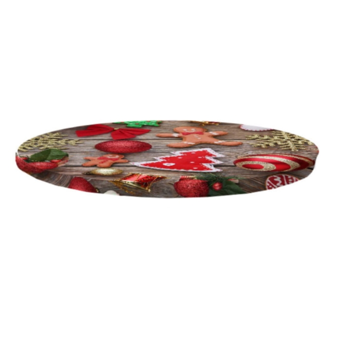 cocktail table topper 80cm with Christmas print | PRACOWNIA HORECA