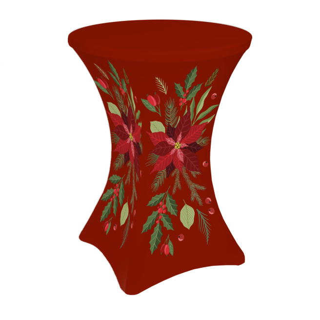Star of Bethlehem cocktail table cover 80cm | PRACOWNIA HORECA