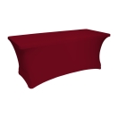 burgundy elastic table cover 180x75 cm