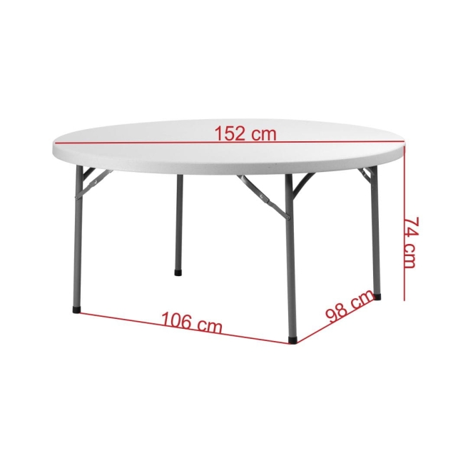 dimensions of the table 150 cm