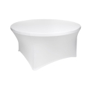 white stretch banquet tablecloth 150 cm