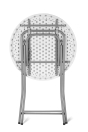 Folded cocktail table 80 cm back view | Pracownia Horeca