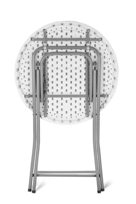 Folded cocktail table 80 cm back view | Pracownia Horeca