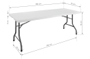 Catering table dimensions 180x75 | PRACOWNIA HORECA