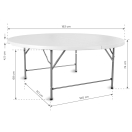 dimensions of banquet table 180 cm | Pracownia Horeca