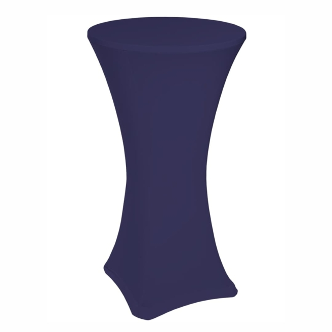 elastic table cover navy-blue