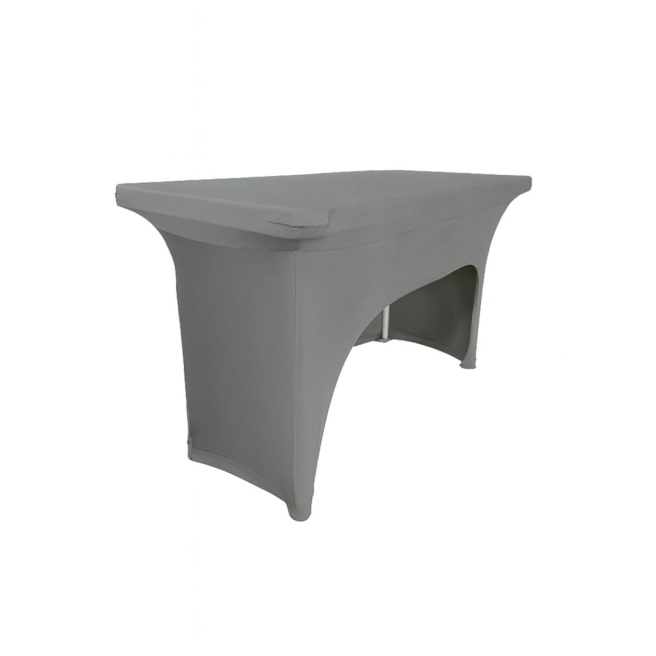 szary elastyczny pokrowiec na stół 120x60cm