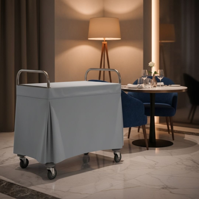 grey service cart catering cover | Pracownia Horeca