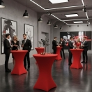 stretch cocktail table cover red | PRACOWNIA HORECA
