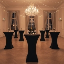 pokrowiec na stół koktajl 60cm czarny | PRACOWNIA HORECA