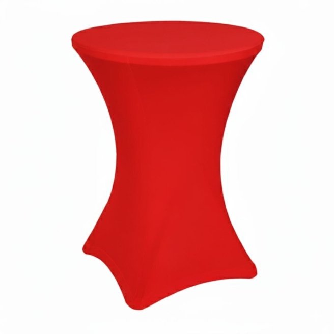 red cocktail table cover | PRACOWNIA HORECA