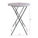 cocktail table dimensions guide | PRACOWNIA HORECA
