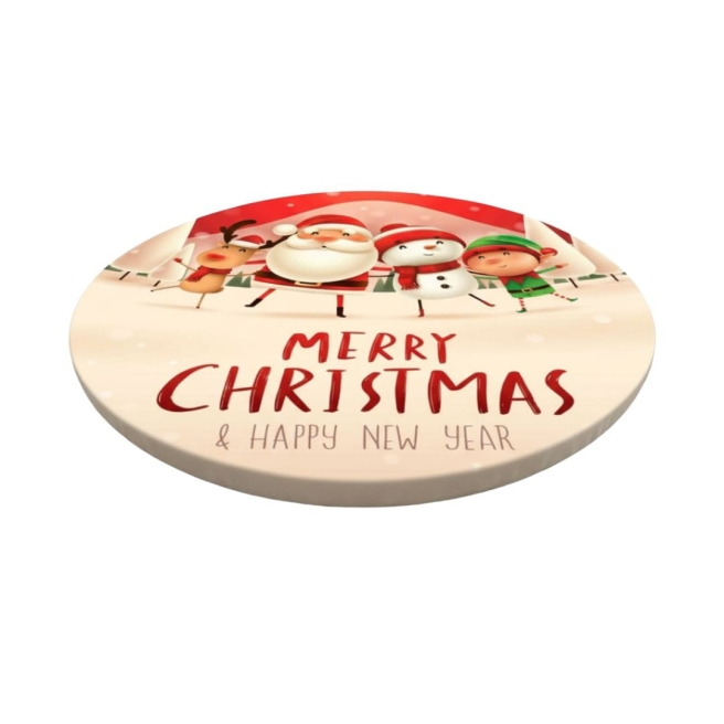 MERRY CHRISTMAS printed cocktail table topper | PRACOWNIA HORECA