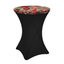 cocktail table topper 80cm with Christmas print | PRACOWNIA HORECA