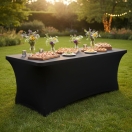 black stretch table cover 180x75 | PRACOWNIA HORECA