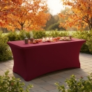 burgundy elastic table cover 180x75cm | PRACOWNIA HORECA