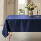 granatowy obrus plamoodporny Malaga | PRACOWNIA HORECA