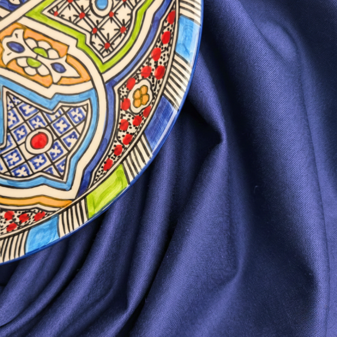 navy blue stain-resistant tablecloth Malaga | PRACOWNIA HORECA