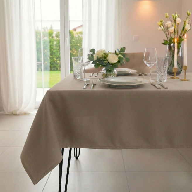 obrus hotelowy Porto cappuccino | PRACOWNIA HORECA