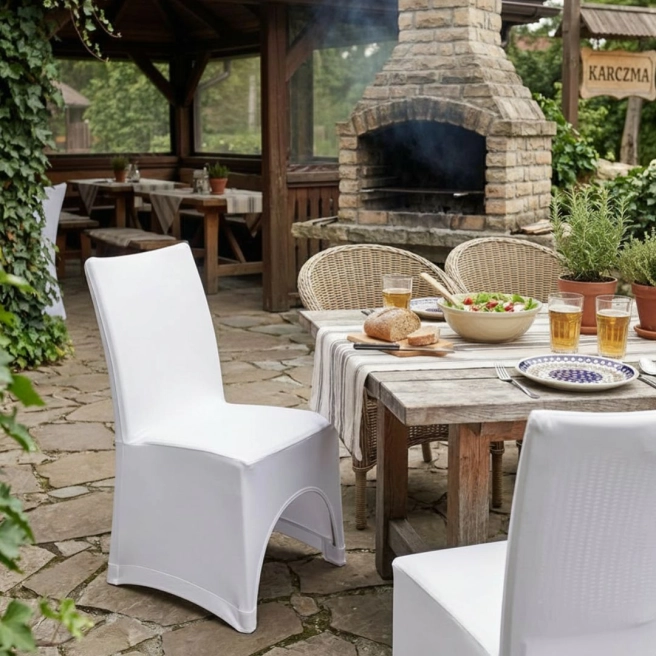 elastyczny pokrowiec na krzesło rattanowe | PRACOWNIA HORECA
