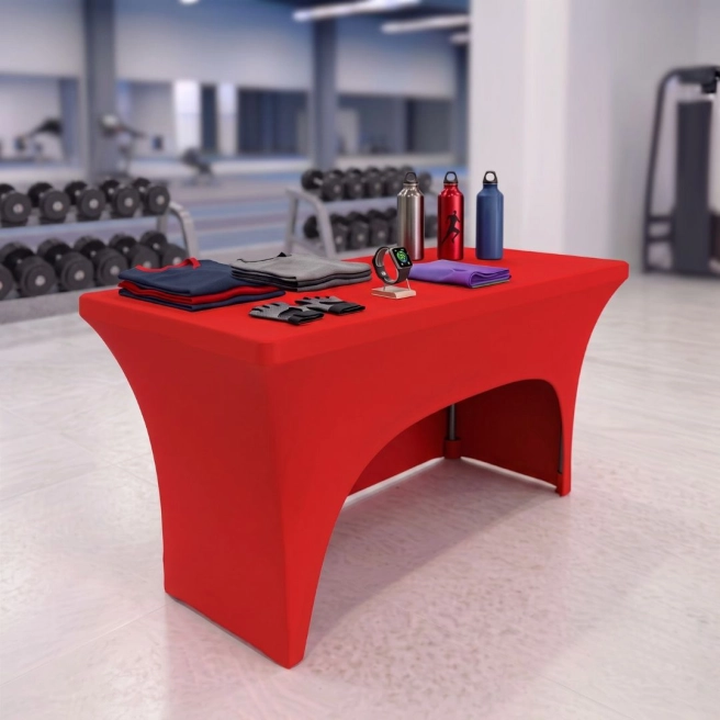 elastyczny pokrowiec na stówl 120x60cm w kolorze czerwonym | PRACOWNIA HORECA