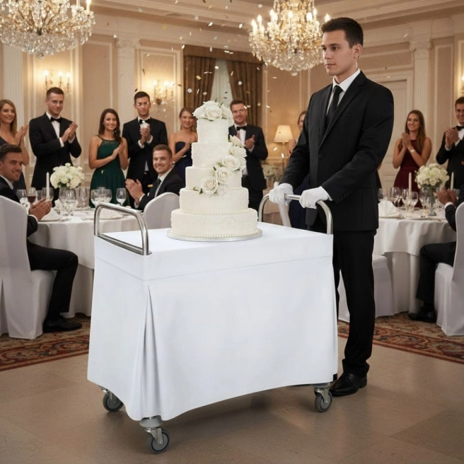 tablecloth for service cart  | PRACOWNIA HORECA