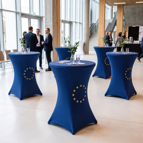 obrus elastyczny z logo Unii Europejskiej | PRACOWNIA HORECA