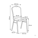 Banquet chair dimensions